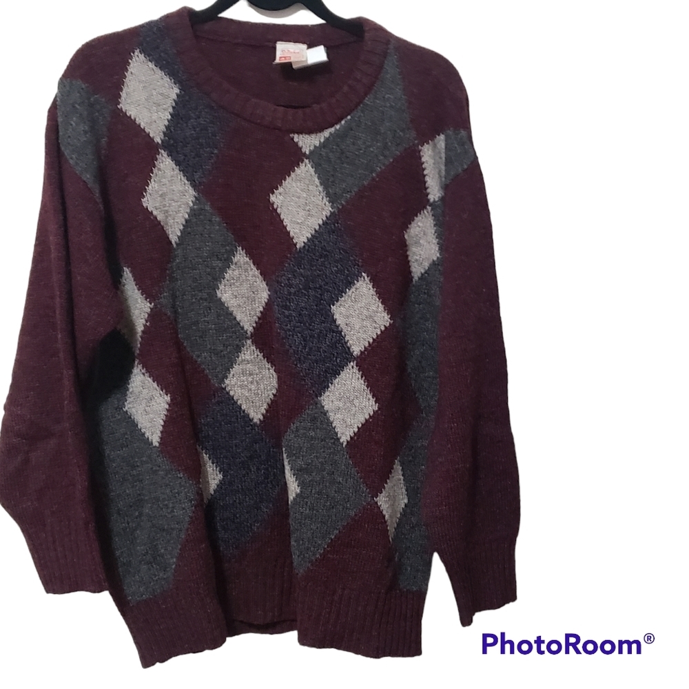 Vintage St. Michael Argyle Shetland Sweater